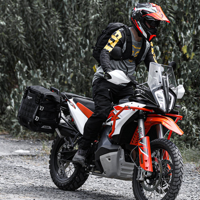 35L Motorcycle Side Bag – Quick Release Waterproof Saddlebag