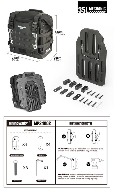 35l Quick release side bag