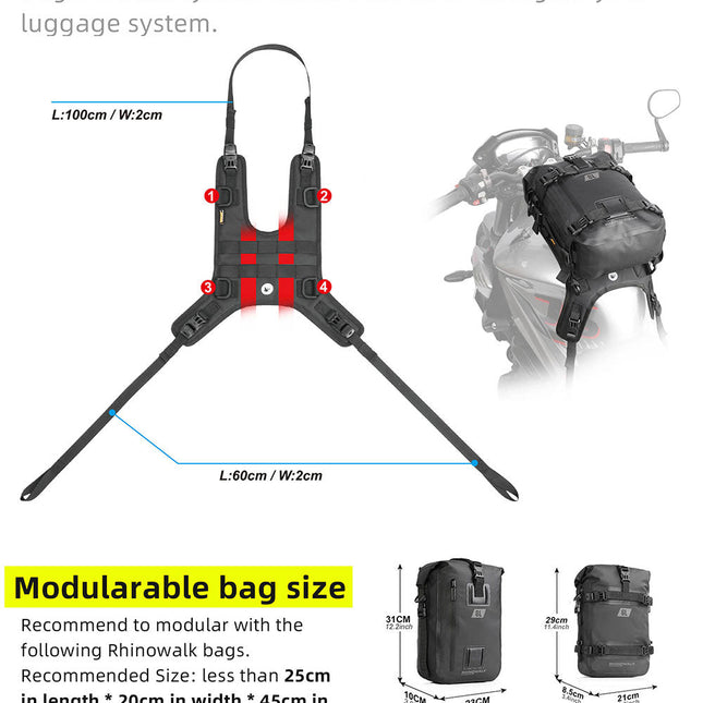 Universal Tank Bag Mounting Base