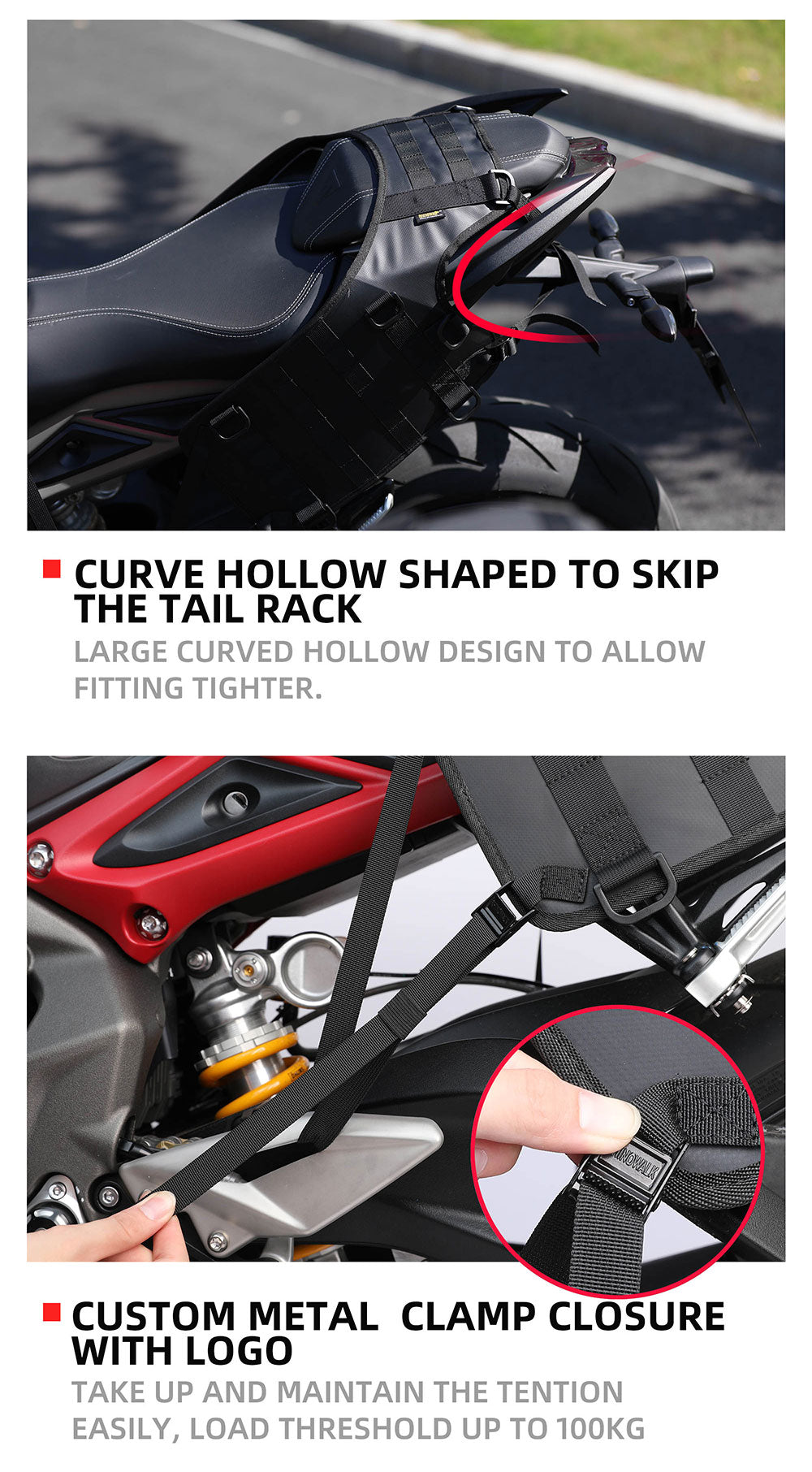 Universal Saddle Bag Mounting Base