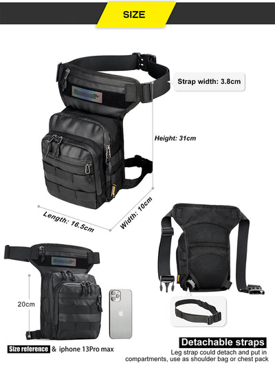 Motorcycle Tactical Drop Leg Bag