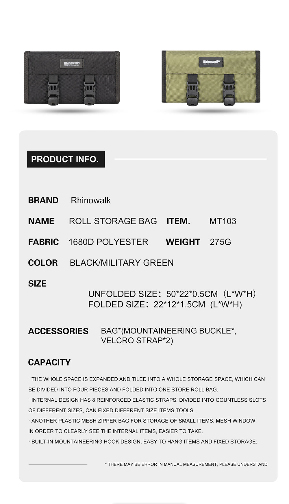 Motorcycles Heavy Duty Tool Bag Wrap