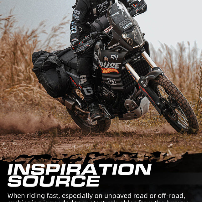 Waterproof Motorcycle Pannier Side Bag 18/28/48L - Pair/Rackless