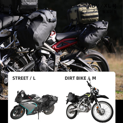 Waterproof Motorcycle Pannier Side Bag 18/28/48L - Pair/Rackless