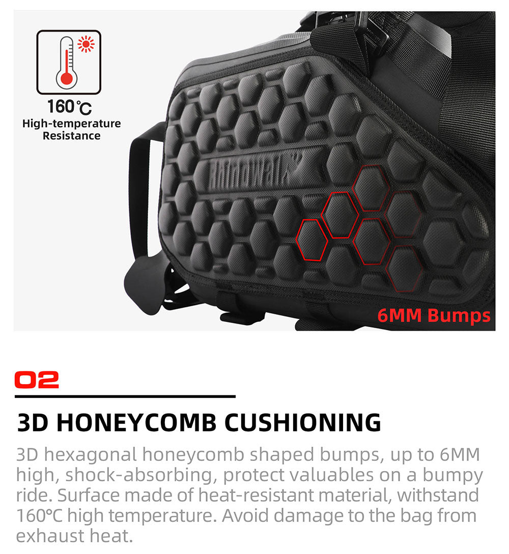 Waterproof Motorcycle Pannier Side Bag 18/28/48L - Pair/Rackless