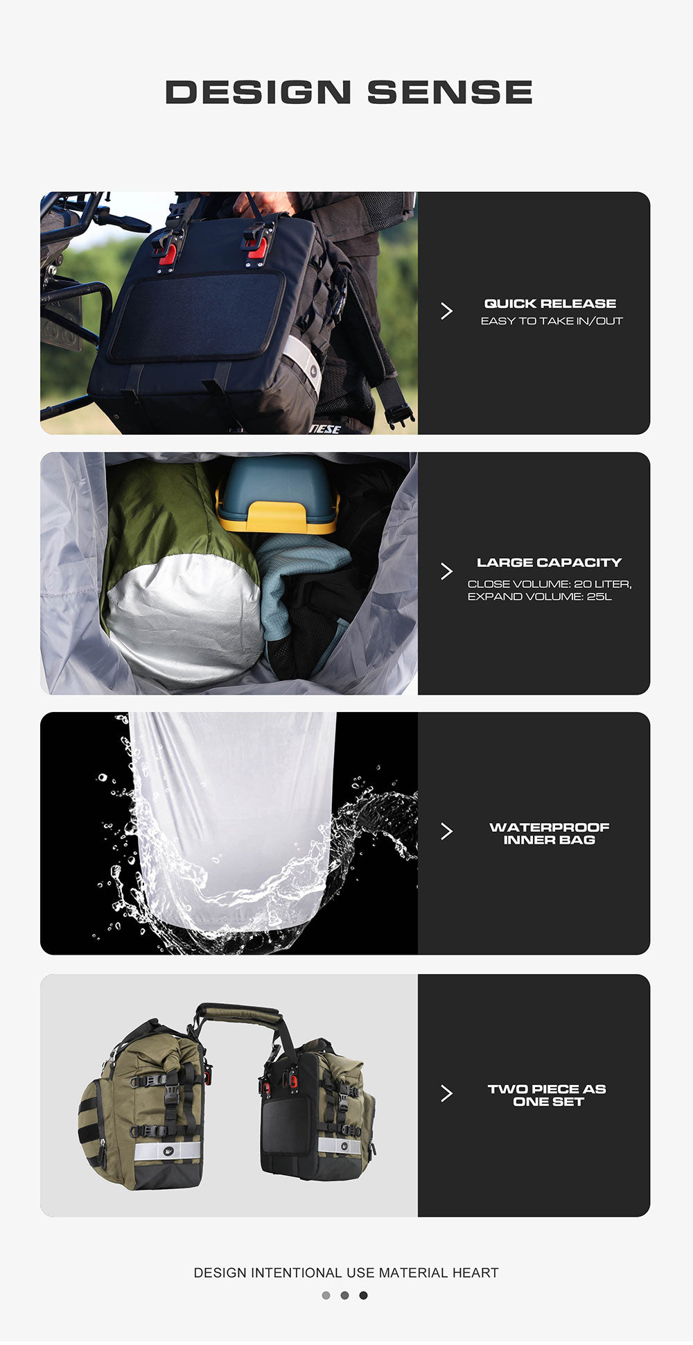 20L Motorcycle Side Bag