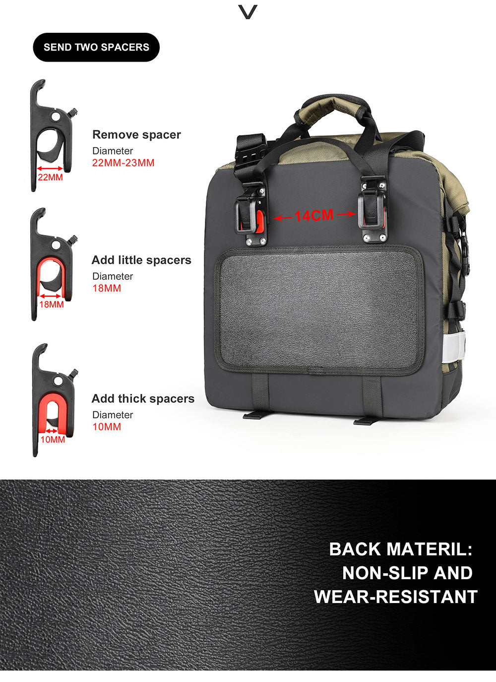 20L Motorcycle Side Bag