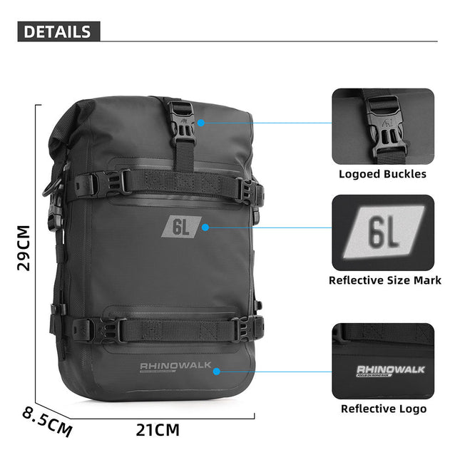 6L Waterproof Crash Bar Bags