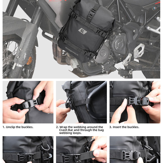 6L Waterproof Crash Bar Bags