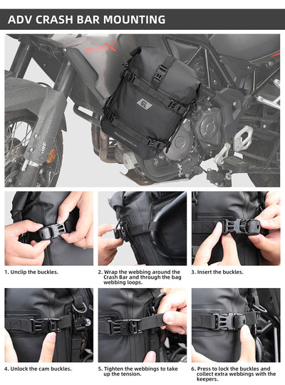 6L Waterproof Crash Bar Bags