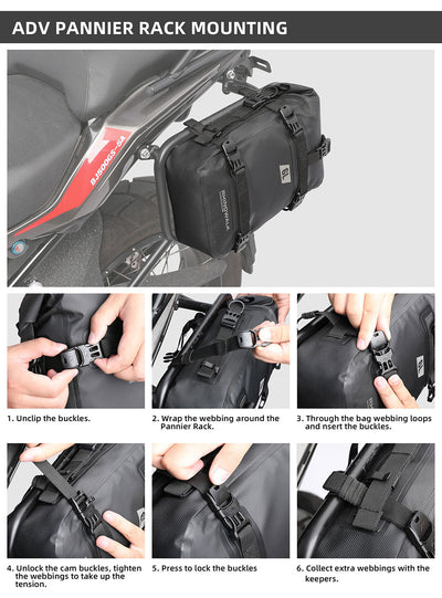 6L Waterproof Crash Bar Bags