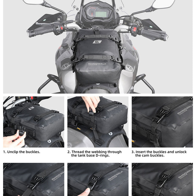 6L Waterproof Crash Bar Bags
