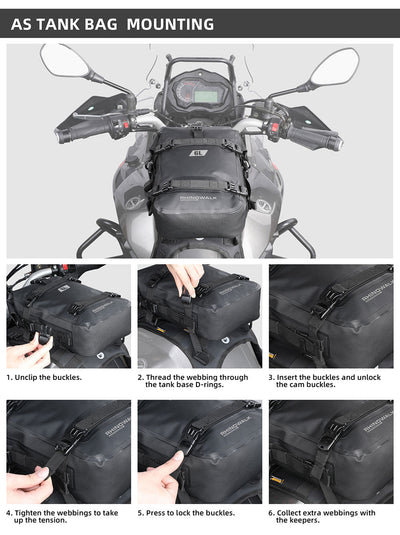 6L Waterproof Crash Bar Bags