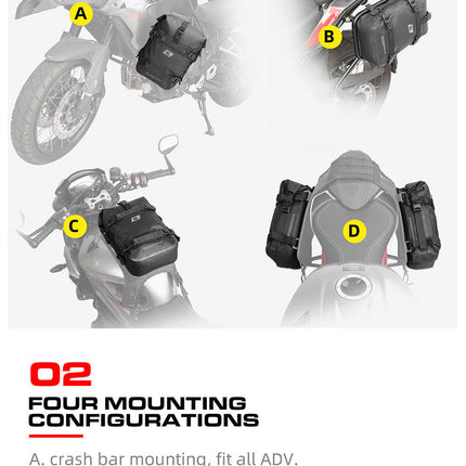 6L Waterproof Crash Bar Bags