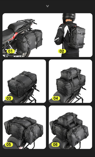 Waterproof Modular Motorcycle Packs 8L/15L/30L