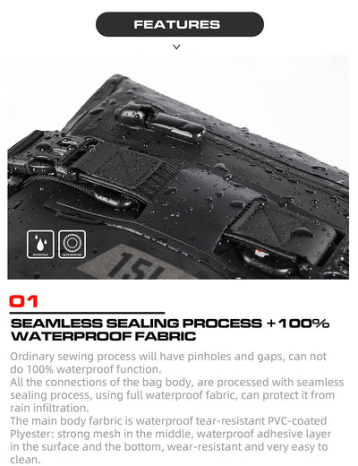 Waterproof Modular Motorcycle Packs 8L/15L/30L