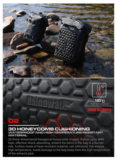 Waterproof Modular Motorcycle Packs 8L/15L/30L