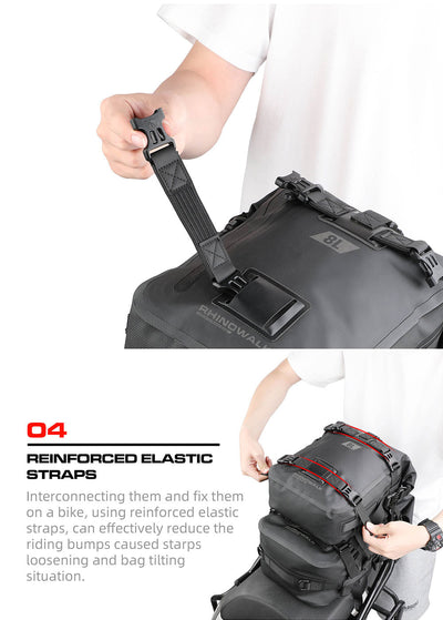 Waterproof Modular Motorcycle Packs 8L/15L/30L