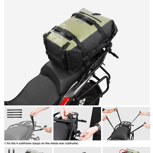 Waterproof Modular Motorcycle Packs 8L/15L/30L