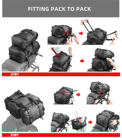 Waterproof Modular Motorcycle Packs 8L/15L/30L
