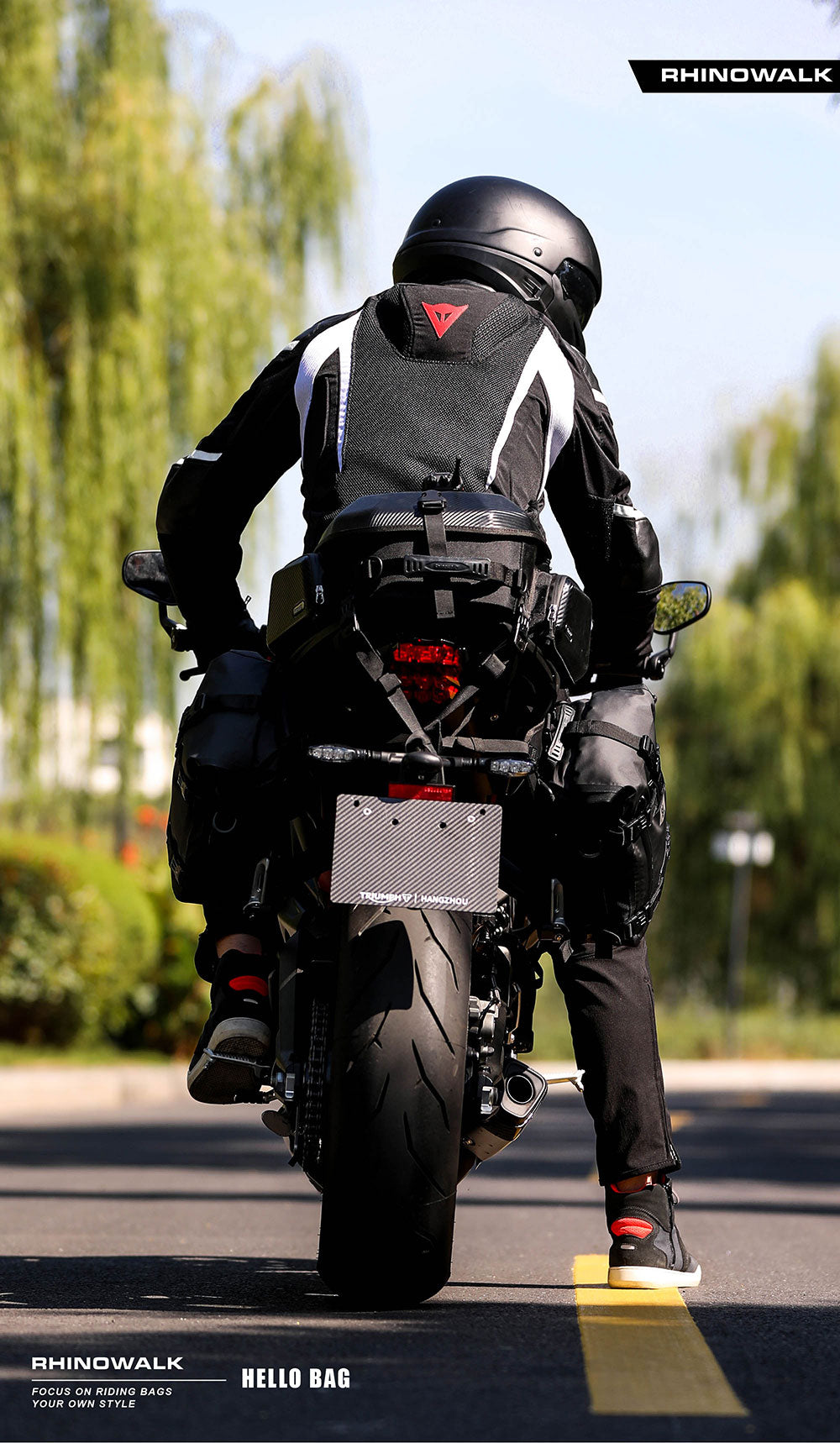 23L-35L Hard Shell Tail  Bag with Expandable