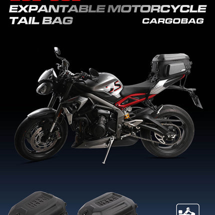 23L-35L Hard Shell Tail  Bag with Expandable