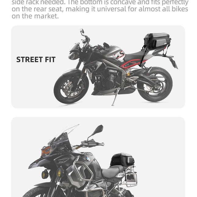 23L-35L Hard Shell Tail  Bag with Expandable