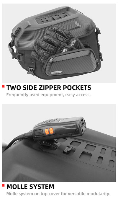 23L-35L Hard Shell Tail  Bag with Expandable