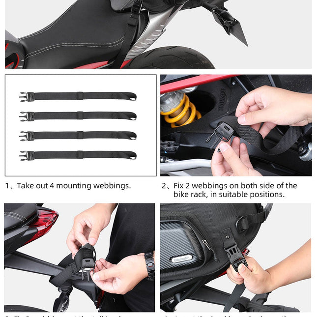 23L-35L Hard Shell Tail  Bag with Expandable