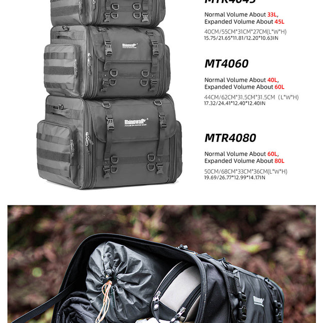 Large Capacity Motorcycle Tail Seat Bag