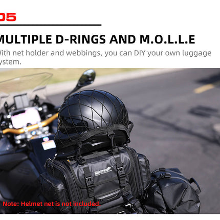 19-26l Motorcycle Tail Seat Bag