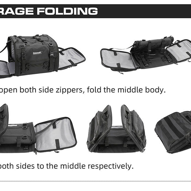 19-26l Motorcycle Tail Seat Bag