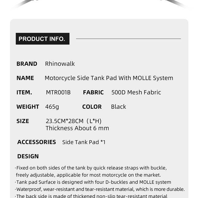 Tank Base Mounting for tank bag