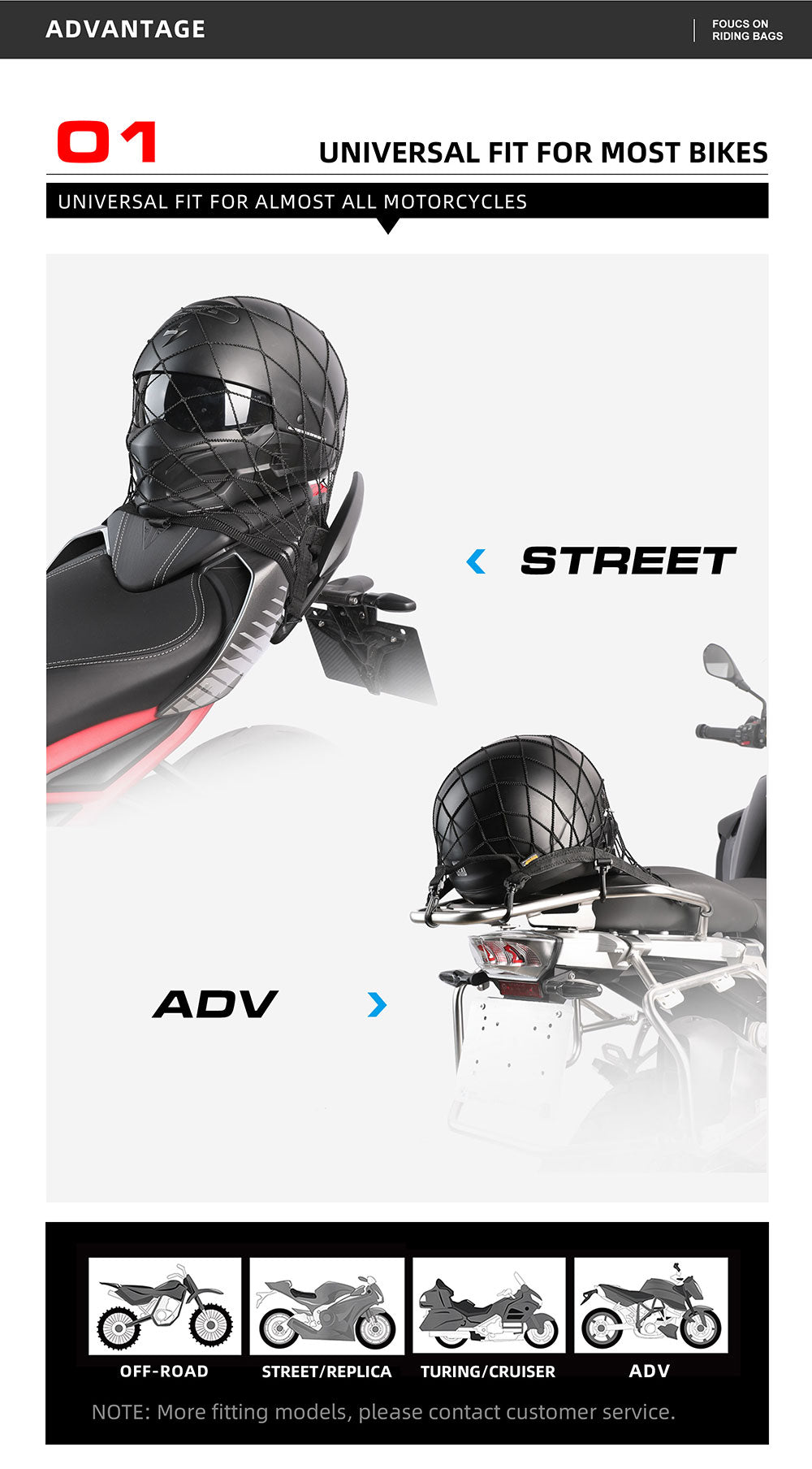 Motorcycle Helmet Net