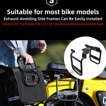13l Motorcycle side bag