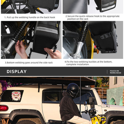 13l Motorcycle side bag