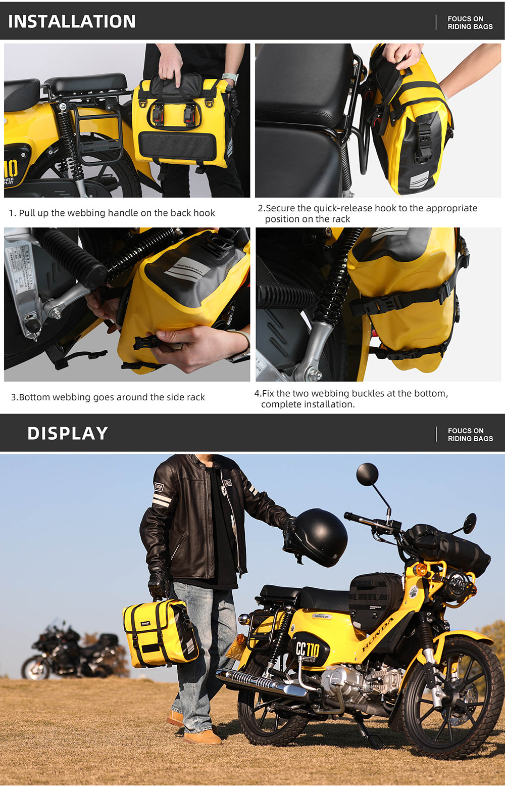 15 liter Waterproof Motorcycle Side Bag