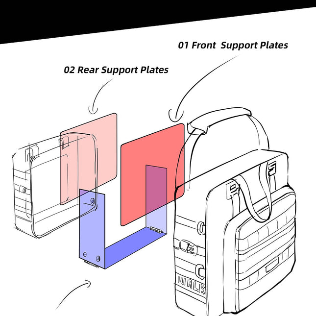 25 litres Motorcycle Side Bag - 1 piece