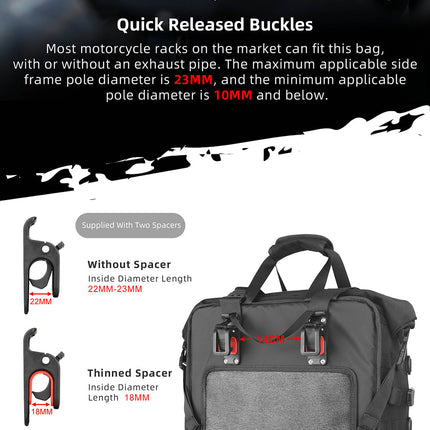 25 litres Motorcycle Side Bag - 1 piece