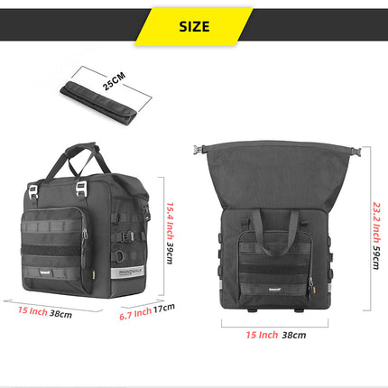 25 litres Motorcycle Side Bag - 1 piece
