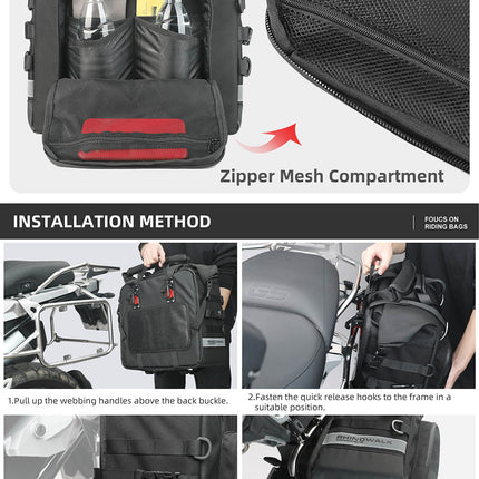 25 litres Motorcycle Side Bag - 1 piece