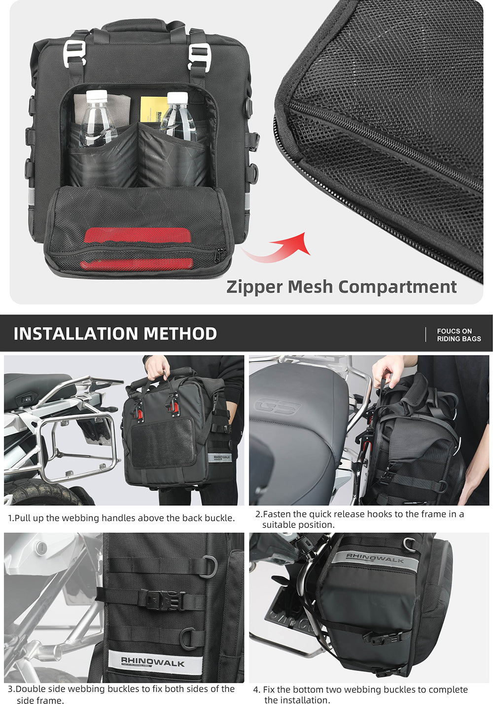 25 litres Motorcycle Side Bag - 1 piece
