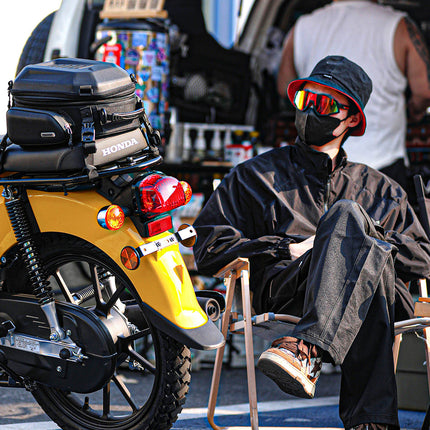 12-18l Motorcycle hard shell tail bag