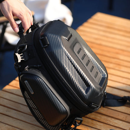 12-18l Motorcycle hard shell tail bag