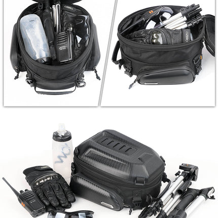 12-18l Motorcycle hard shell tail bag
