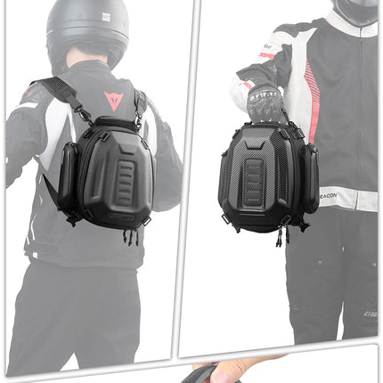 12-18l Motorcycle hard shell tail bag