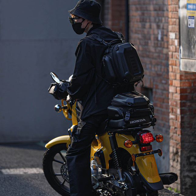 12-18l Motorcycle hard shell tail bag