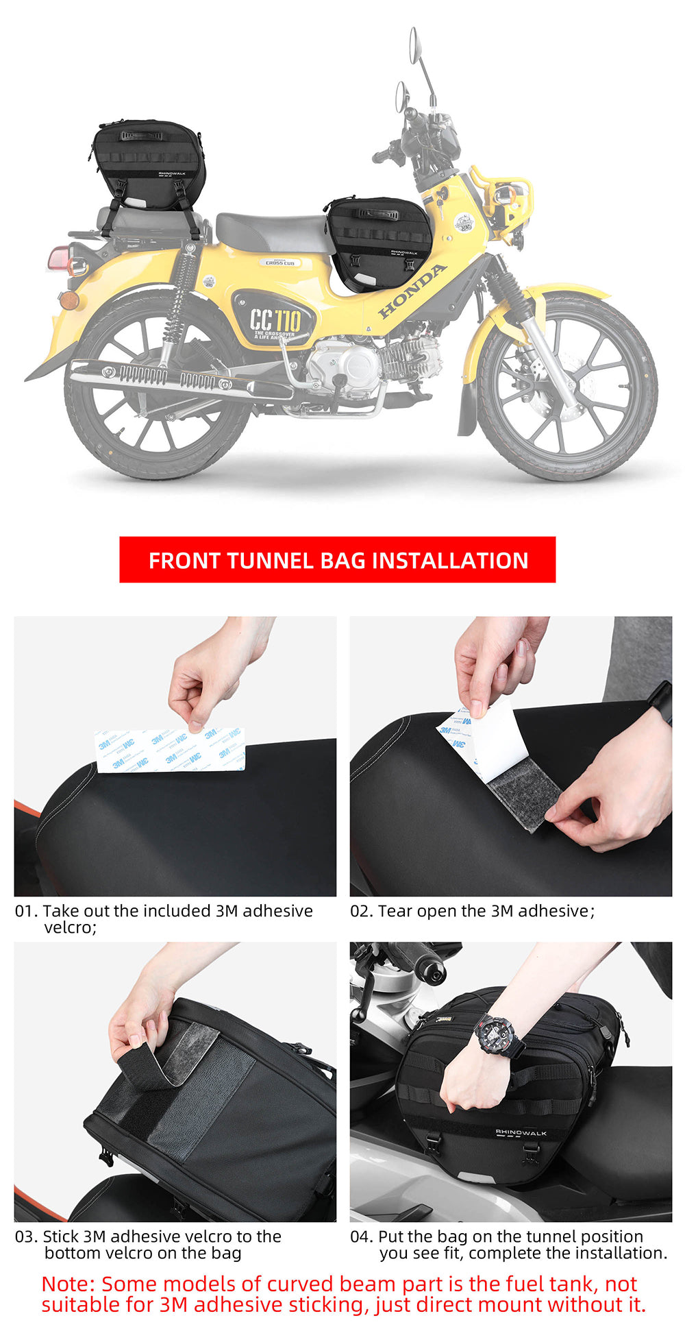 15 litr Tunnel bag for Scooter