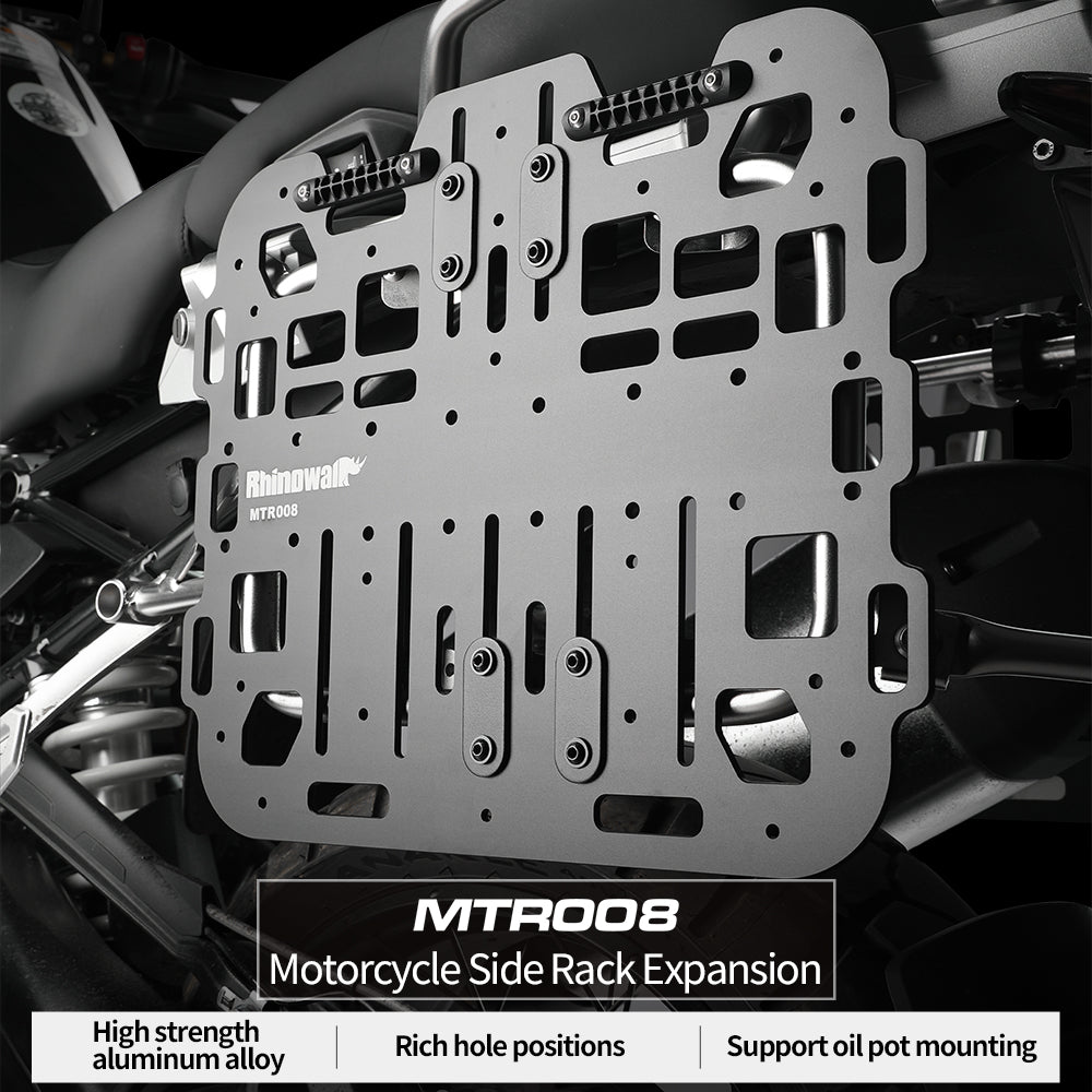 Motorcycle Side Rack Expansion Plate – Aluminum Alloy Luggage