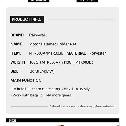 Motorcycle Helmet Net